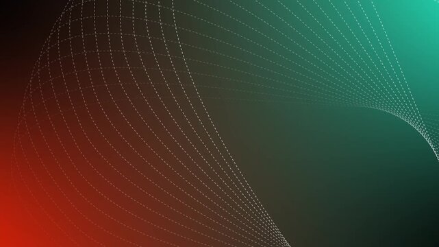 prostrate abstract curved lines all the video with colorful circle animation design for mobile