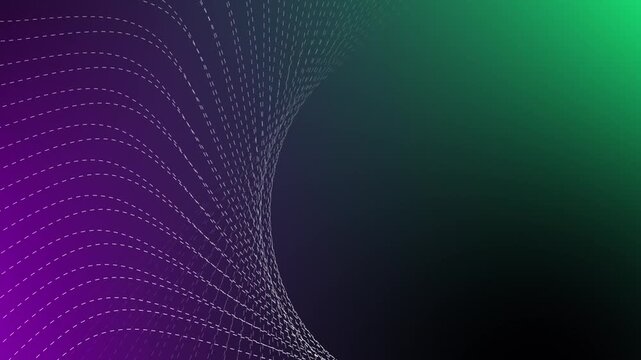abstract mobile animation with prostrate geometric curved lines and colorful fluid motion design