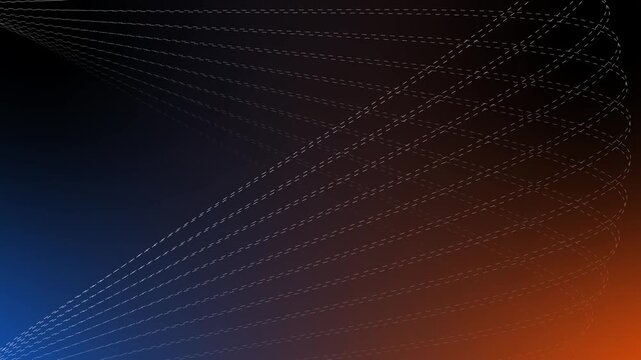 prostrate animation of abstract curved shapes and colorful circles for mobile motion design video