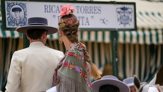 Flamenca a caballo