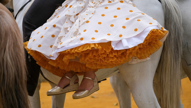 Flamenca a caballo