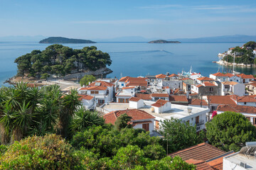 Obraz premium The town of Skiathos, Sporades, Thessaly, Greece