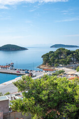 Fototapeta premium The town of Skiathos, Sporades, Thessaly, Greece