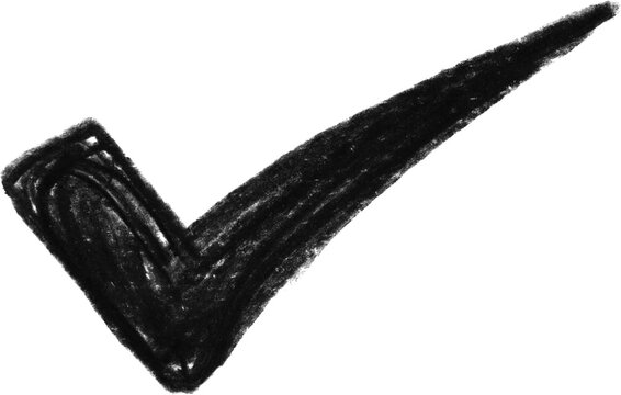 Verification Symbol: A bold, hand-drawn checkmark. The graphic symbolizes approval and validation. Its simplicity communicates directness and clarity, making it versatile for diverse contexts.