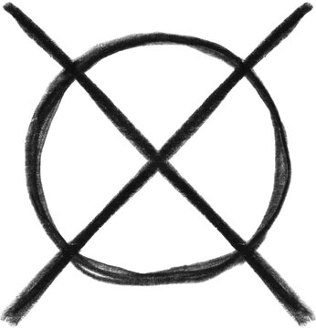 Canceled Symbol: An ominous depiction of a circle with a large X, signaling restriction and elimination of something.