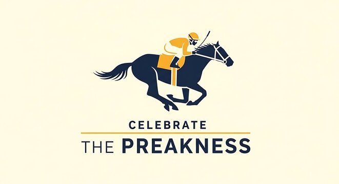 "Celebrate the Preakness" is written above a simple icon