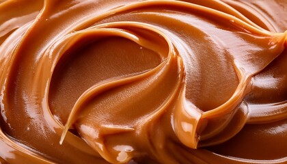 dulce deleche close up texture ai generated