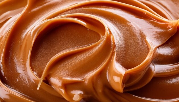 dulce deleche close up texture ai generated