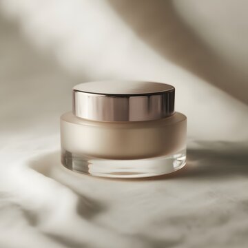 Close-up of makeup compact with green eyeshadow