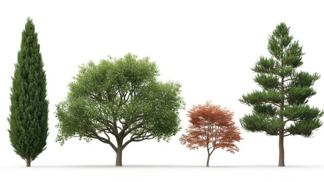 Diverse collection of trees