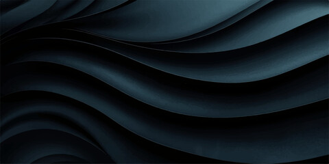 Fototapeta premium Abstract black and white flowing wave texture background with smooth light motion design