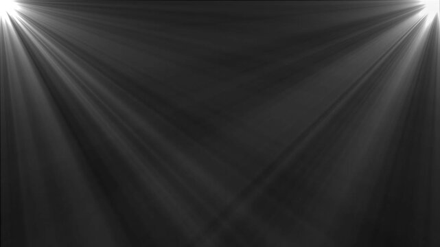 Dual white spotlight beams over dark background, for stage and event