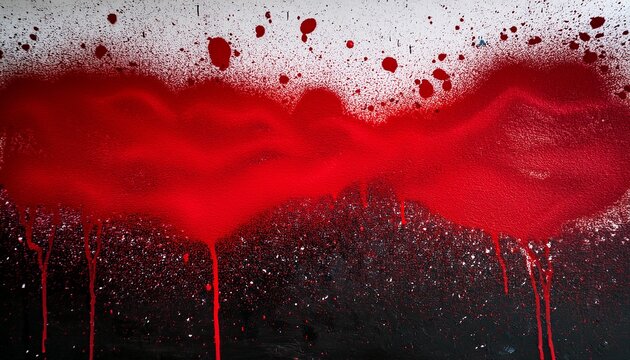 vibrant red spray paint abstract graffiti background on black and white surface captivating urban artwork perfect for creative projects