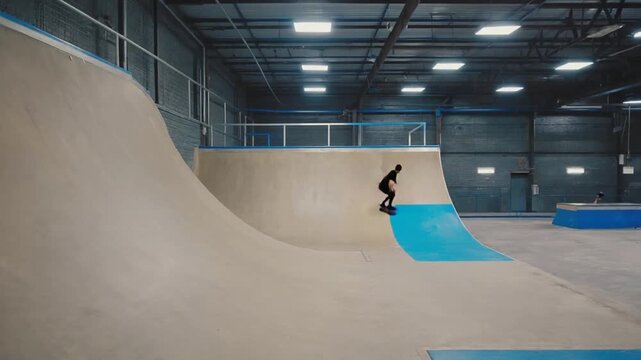 Skatepark ramp.