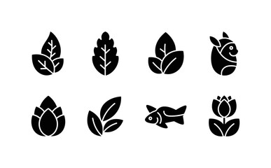 Fototapeta premium Nature Icons Set