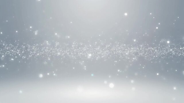 Abstract Glittering Dust Particles Floating in Light Background