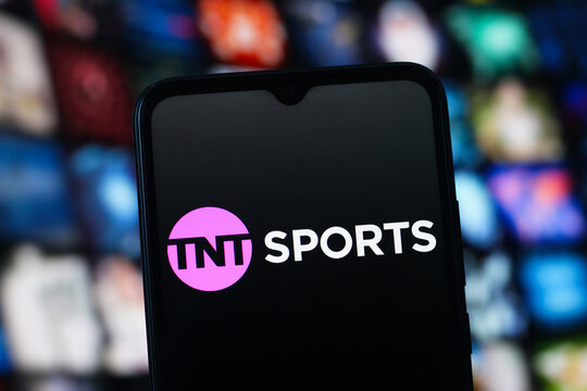 In this photo illustration, the TNT Sports logo is seen displayed on a smartphone screen.