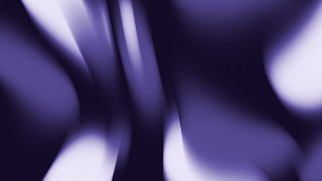 Dreamy violet curtain waves abstract motion background with soft lavender light folds and deep indigo shadows, luxurious flowing texture loop for cinematic titles, music videos and screens