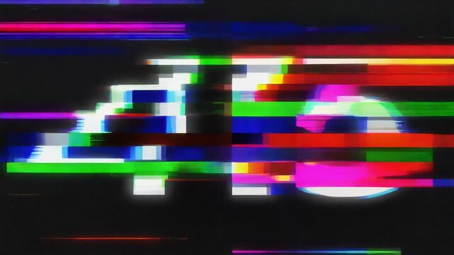 Glitch distortion screen displaying 415 Unsupported Media Type HTTP status code with corrupted digital signal effect
