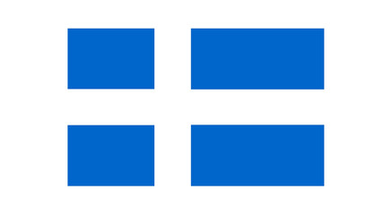 Obraz premium Scotland national flag isolated on white background.