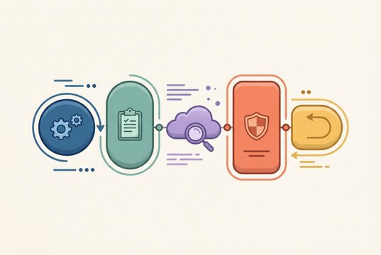 Visualizing the Digital Transformation Framework with Workflow Elements, Security Protocols, and Cloud Integration for Streamlined Operations and Enhanced Efficiency
