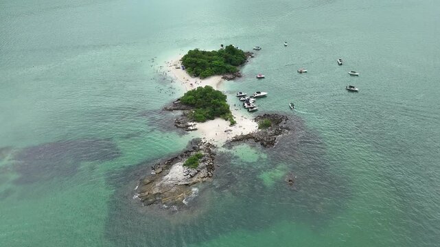 aerial view of the sea