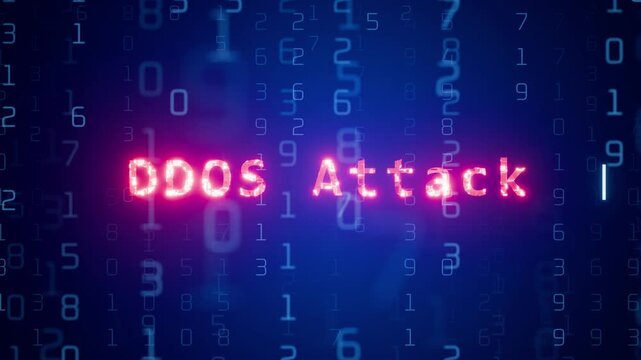 Hacker attack. Concept of a DDoS attack on computer systems. Concept of a denial of service attack. Attack on a computer network. DDoS sign.