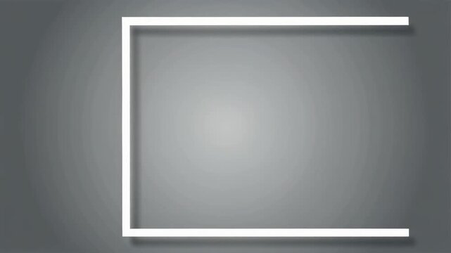 Abstract Glowing Frame Expanding Animation on Gradient Background