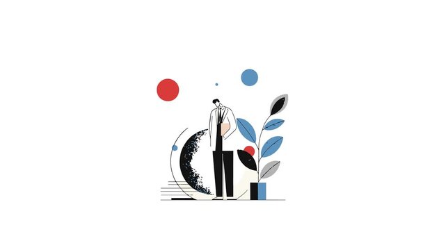 Lab flat design character motion video suitable to your brand, display, advertise, template, science, health, biology, medicine, marketing, business, and more
