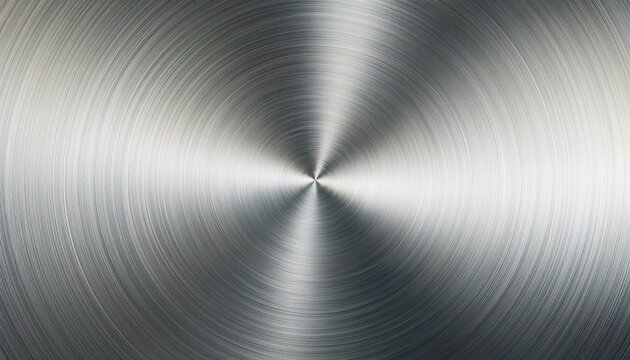 shiny circular brushed steel texture radial polished silver aluminium magnesium alloy closeup metal background