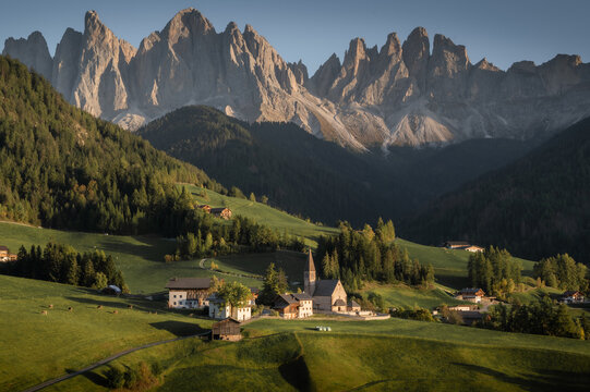 The St.Magdalena Panorama viewpoint with a beautiful cloud on the hill with mountain view background. Copy space travel and tourism banner