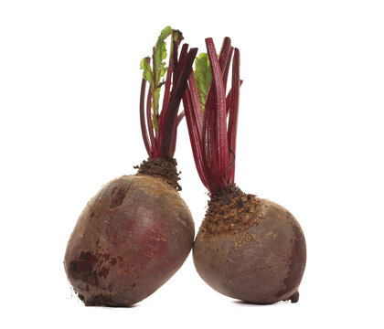 Fresh beetroot isolated on white background