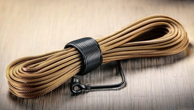 cable tie around bundle representing organization and neatness