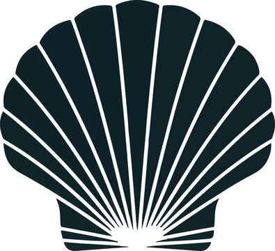 Silhouette of a scallop shell (symbol of St. James)