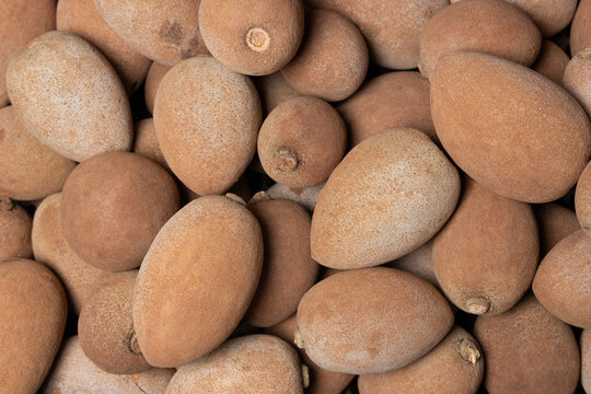 Pouteria sapota - Fresh mamey sapote for sale in the market square