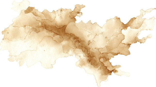 Minimal stain with soft edges and subtle texture, isolated on a white background