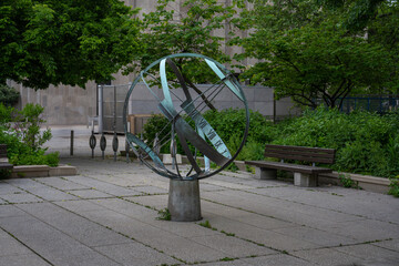 Naklejka premium Sundial at Nathan Phillips Square - Toronto, Ontario, Canada
