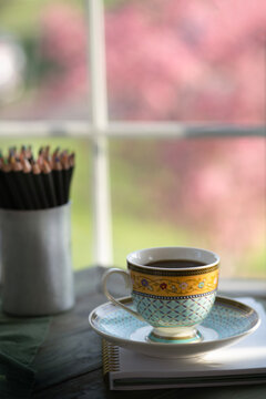 Cup of hot beverage 
