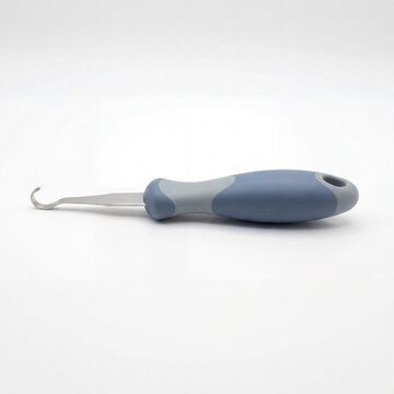 Button Hook Dressing Tool Isolated on White for Adaptive Elderly Dressing Support and Independence