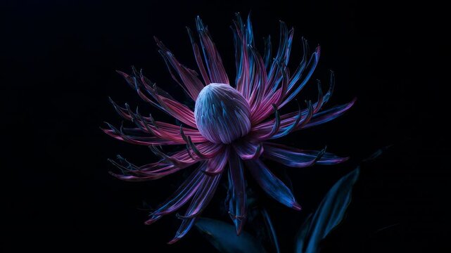 King Protea Blooming