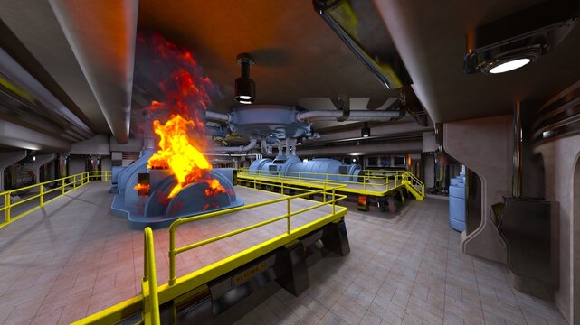 作業通路　3DCGレンダリング