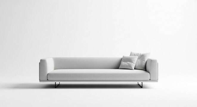 white leather sofa