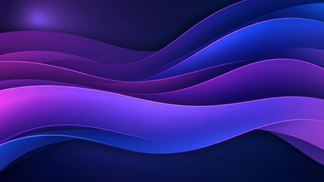 Abstract Wavy Pattern in Blue, Purple, and Pink: A mesmerizing digital artwork of flowing, layered waves in vibrant shades of blue, purple, and pink, creating a sense of dynamic movement and depth.