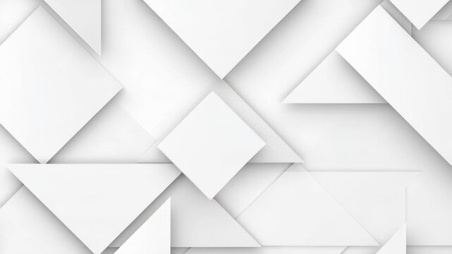 Geometric Symphony: A mesmerizing arrangement of geometric shapes, casting intriguing shadows and playing with light, creating a modern, abstract composition of shapes and forms.