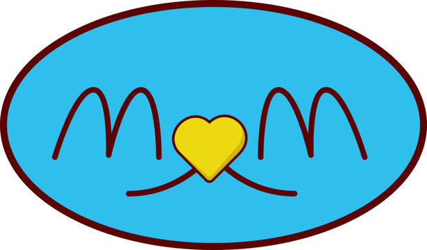Loving MOM with Heart Icon