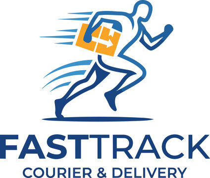 FastTrack Courier & Delivery Artistic Logo