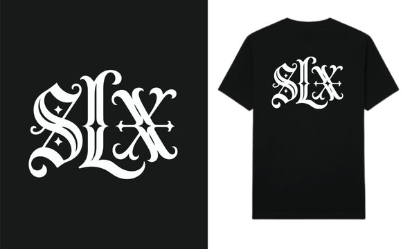 SLX Bold Gothic Blackletter T-Shirt Design