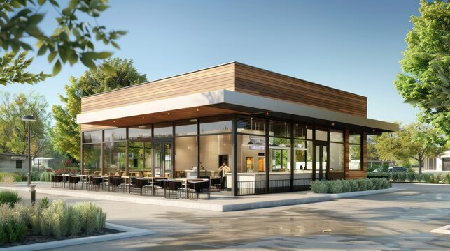 Modern cafe exterior design (2)