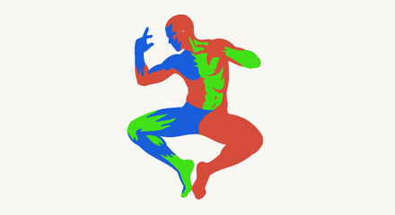 Obraz premium Human Body Anatomy Muscle Illustration.