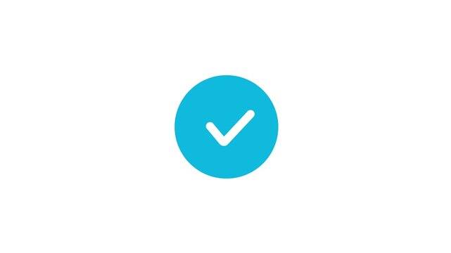 Animation of clicking the add button so that a check mark appears, the concept of following social media, friendship, 4K video.